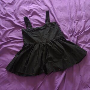 H&M Made in Turkey Size US 6 165/84A 100% Cotton Black Dress